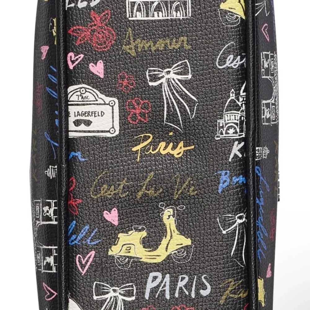 Karl Lagerfeld Multicolor Graphic Messenger Bag